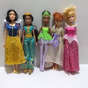 Disney Princess Doll Collection - Yellow, Green, Pink